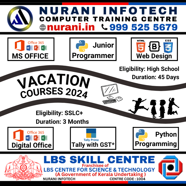 LBS Skill Centre, Nurani Vacation Courses 2024